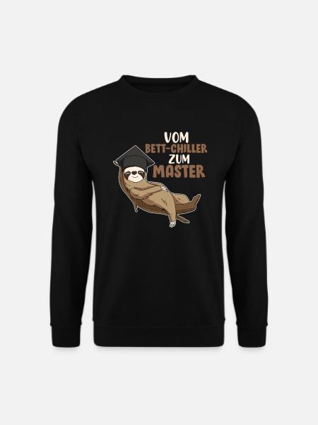Bett-Chiller zum Master Abschluss 2021 Geschenk - Unisex Pullover - Schwarz
