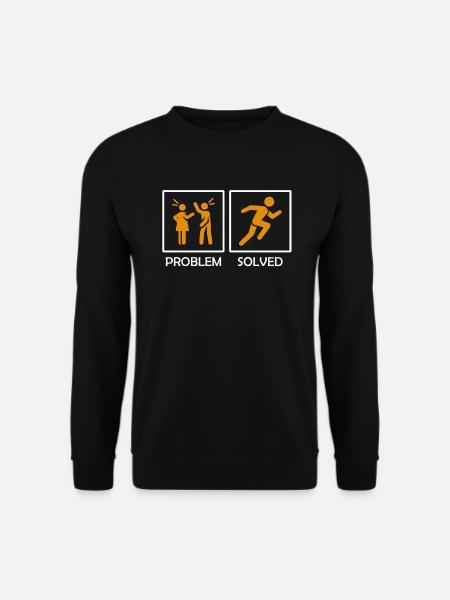 Lustiges Running Sportmotiv Lauf Männer Geschenk - Unisex Pullover - Schwarz