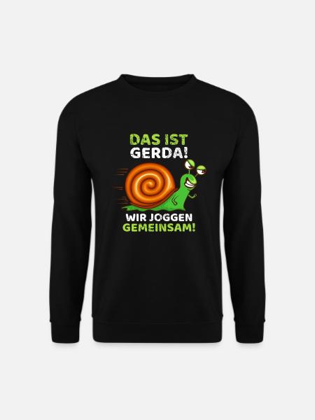 Lustiger Jogger Spruch Lauf Geschenk Spruch - Unisex Pullover - Schwarz