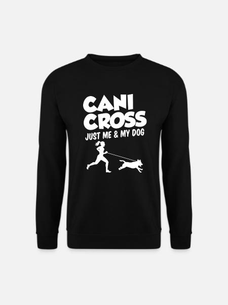 Hundesport Laufen mit Hund Running Spruch Läufer - Unisex Pullover - Schwarz