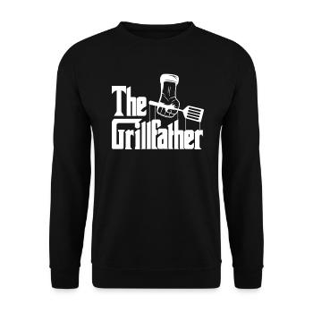 Le Barbecue papa papa cadeau de rÃ èe de rÃ èe - Sweat-shirt Unisexe - noir - Devant - Alina (178cm) & Michal (187cm)