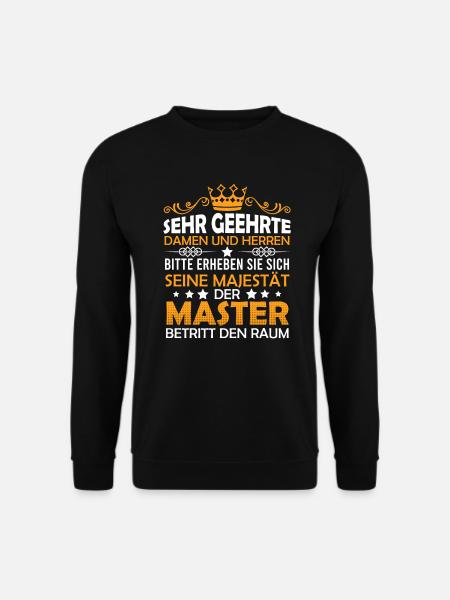 Master Abschluss 2021 lustiger Spruch Absolventen - Unisex Pullover - Schwarz