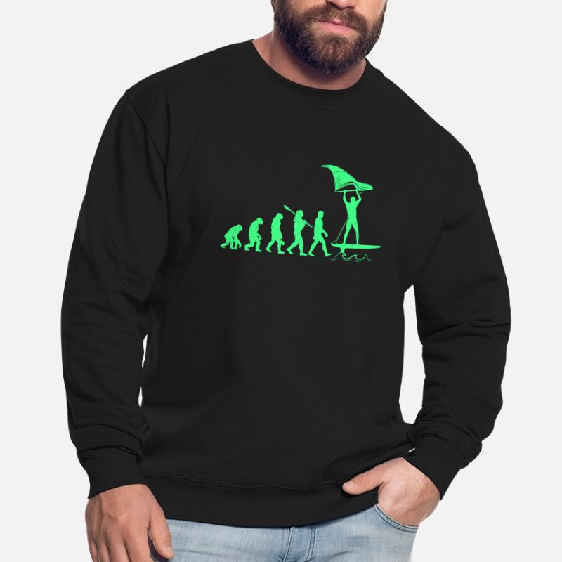 Wing Foil Evolution Affe Mensch Foiler Entwicklung Unisex Pullover