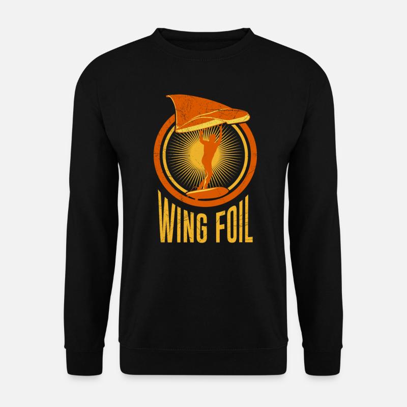 Wing Foil Wing Surf Cadeau Foil Surf - Sweat-shirt Unisexe - noir
