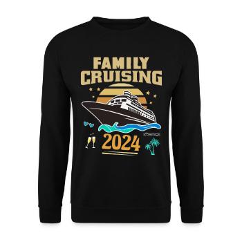 Family Cruising 2024 - Unisex Sweatshirt - black - Front - Alina (178cm) & Michal (187cm)