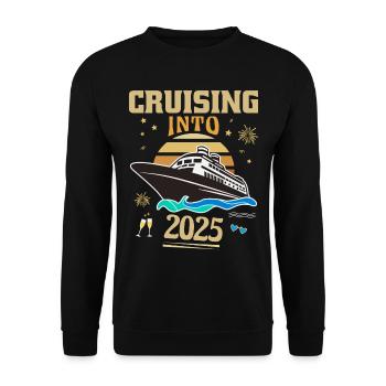 Croisière vers le jour de l’An 2025 - Sweat-shirt Unisexe - noir - Devant - Alina (178cm) & Michal (187cm)