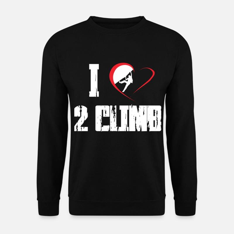 Escalade de la roche Freeclimbing - Sweat-shirt Unisexe - noir