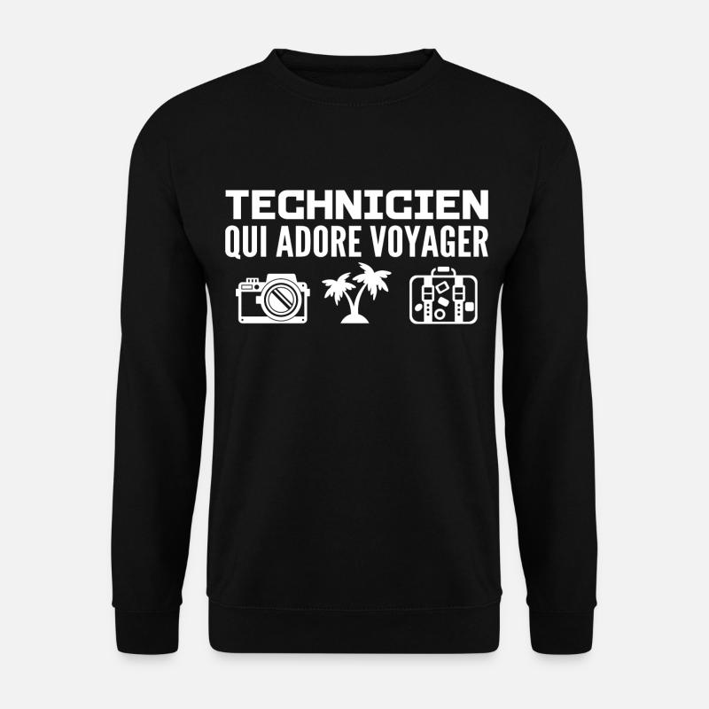 Reisende & Techniker: Leidenschaft & Entdeckung - Unisex Pullover - Schwarz