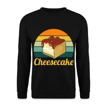 Cheesecake Vintage - Unisex Sweatshirt - black - Front - Alina (178cm) & Michal (187cm)