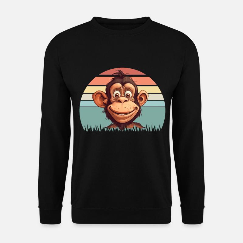 Monkey - Unisex Sweatshirt - black