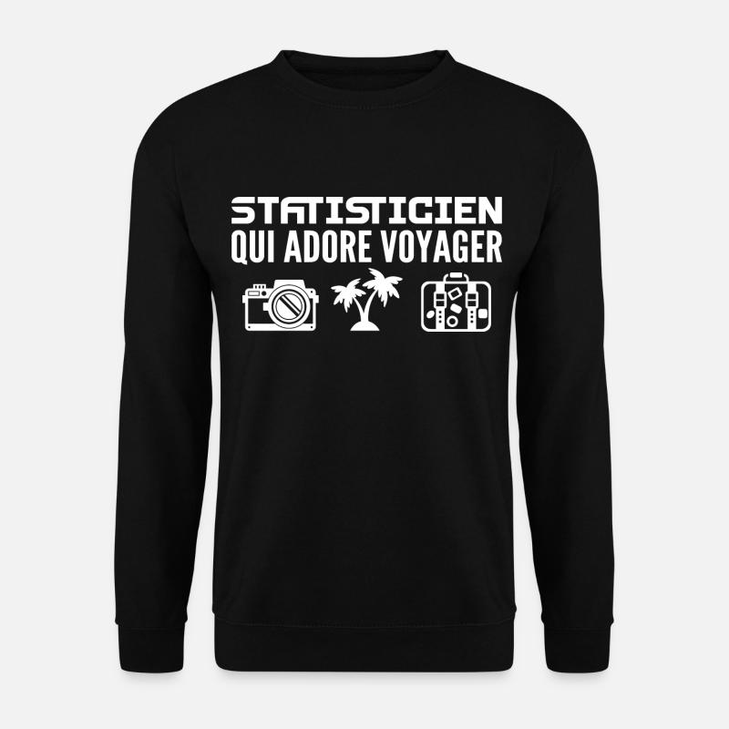 Travellers & Statisticians: Passion & Discovery - Unisex Sweatshirt - black