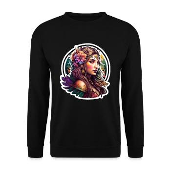 Fille elfe - Sweat-shirt Unisexe - noir - Devant - Alina (178cm) & Michal (187cm)