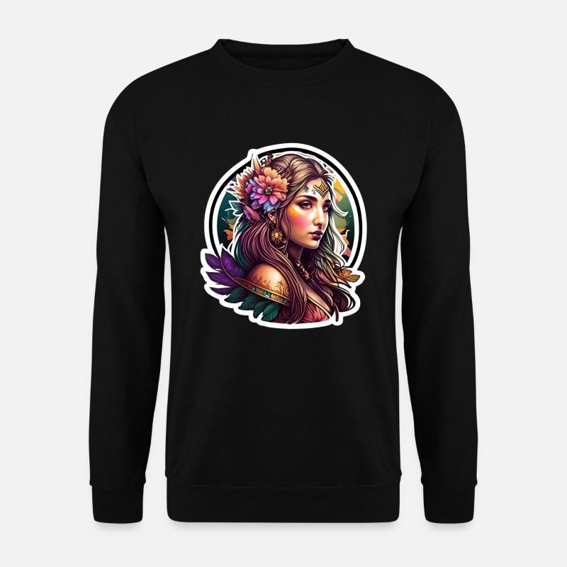 Fille elfe - Sweat-shirt Unisexe - noir