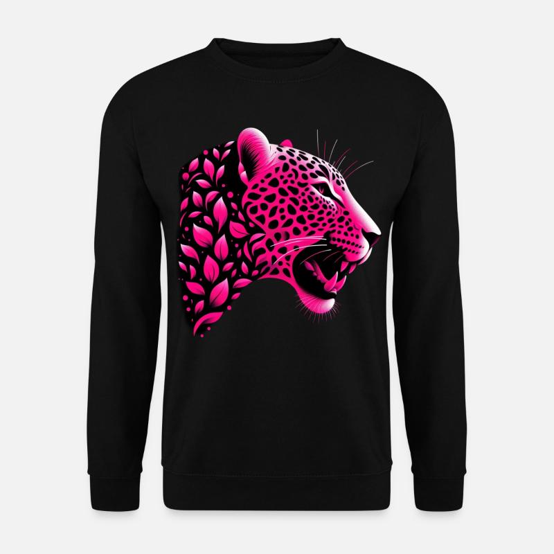 Leopard - Unisex Pullover - Schwarz