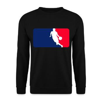 Basketball League - Unisex Pullover - Schwarz - Vorne - Alina (178cm) & Michal (187cm)