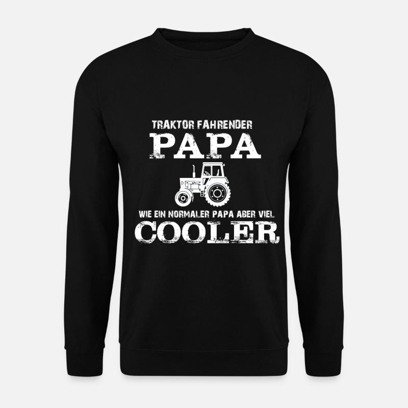 Traktor Papa Geschenk - Unisex Pullover - Schwarz