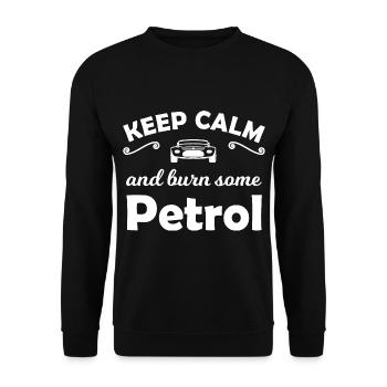 Petrol Cars - Unisex Sweatshirt - black - Front - Alina (178cm) & Michal (187cm)