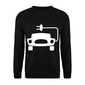 Voitures électriques - Sweat-shirt Unisexe - noir - Devant - Alina (178cm) & Michal (187cm)