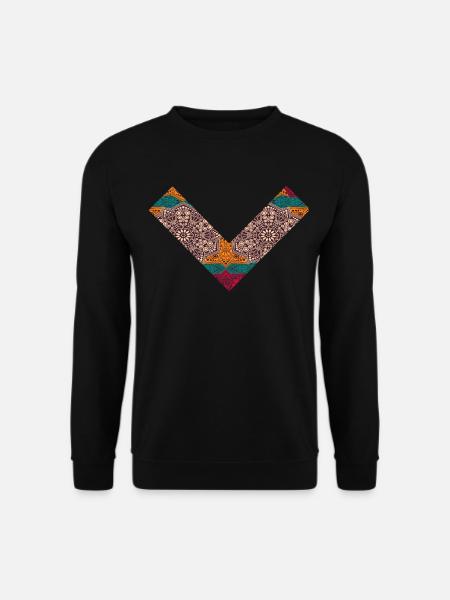 wax africa bogolan - Sweat-shirt Unisexe - noir