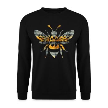 Reine des abeilles Honey Beekeeper Save the Bees - Sweat-shirt Unisexe - noir - Devant - Alina (178cm) & Michal (187cm)