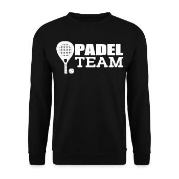 Padel-Mannschaft - Unisex Pullover - Schwarz - Vorne - Alina (178cm) & Michal (187cm)