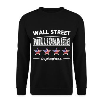 Les millionnaires de Wall Street - Sweat-shirt Unisexe - noir - Devant - Alina (178cm) & Michal (187cm)