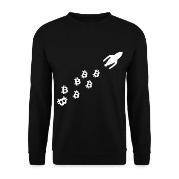 La fusée à pièces - Sweat-shirt Unisexe - noir - Devant - Alina (178cm) & Michal (187cm)