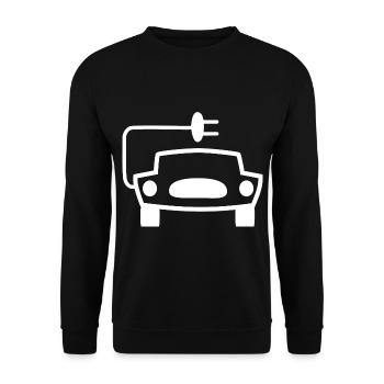 Voitures électriques - Sweat-shirt Unisexe - noir - Devant - Alina (178cm) & Michal (187cm)