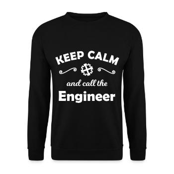 Technology and mechanical engineering - Unisex Sweatshirt - black - Front - Alina (178cm) & Michal (187cm)