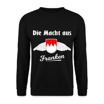 Das Frankenland - Unisex Pullover - Schwarz - Vorne - Alina (178cm) & Michal (187cm)