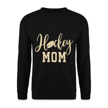 Hockey Maman Hockey sur glace Maman Sports d’hiver - Sweat-shirt Unisexe - noir - Devant - Alina (178cm) & Michal (187cm)