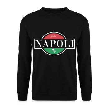 Napoli, Neapel, Naples, I Love Napoli - Unisex Pullover - Schwarz - Vorne - Alina (178cm) & Michal (187cm)