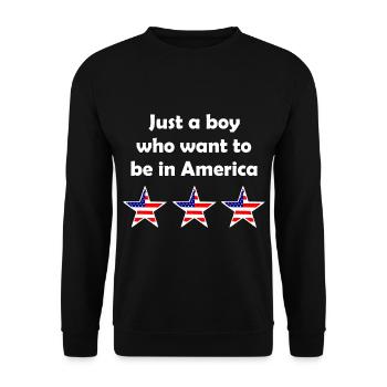 Chez nous aux États-Unis - Sweat-shirt Unisexe - noir - Devant - Alina (178cm) & Michal (187cm)