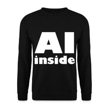 Clever - Unisex Sweatshirt - black - Front - Alina (178cm) & Michal (187cm)