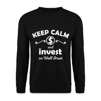 Actions et bourse - Sweat-shirt Unisexe - noir - Devant - Alina (178cm) & Michal (187cm)