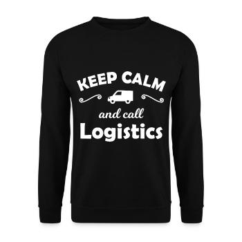 Call logistics - Unisex Sweatshirt - black - Front - Alina (178cm) & Michal (187cm)