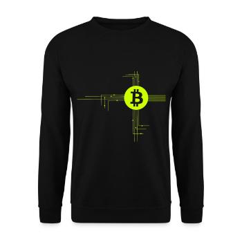 Das Coin Netzwerk - Unisex Pullover - Schwarz - Vorne - Alina (178cm) & Michal (187cm)