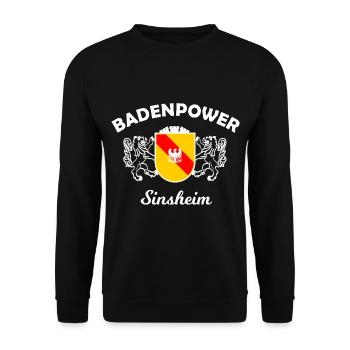 The fans from Sinsheim - Unisex Sweatshirt - black - Front - Alina (178cm) & Michal (187cm)
