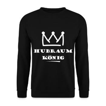 Hubraum König - Unisex Pullover - Schwarz - Vorne - Alina (178cm) & Michal (187cm)