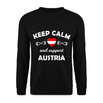 The Austrians - Unisex Sweatshirt - black - Front - Alina (178cm) & Michal (187cm)