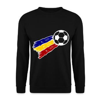 Sport und Ballfreunde Rumänien - Unisex Pullover - Schwarz - Vorne - Alina (178cm) & Michal (187cm)