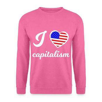 Ich liebe Kapitalismus - Unisex Pullover - Pink - Vorne