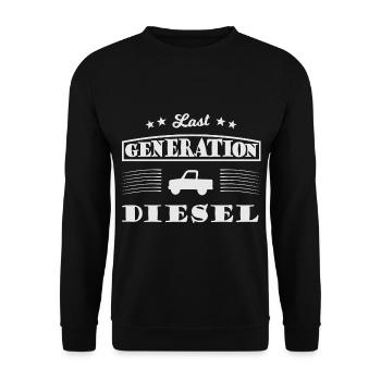 Les tout derniers pilotes diesel - Sweat-shirt Unisexe - noir - Devant - Alina (178cm) & Michal (187cm)