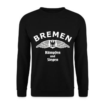 Die Bremer Fans - Unisex Pullover - Schwarz - Vorne - Alina (178cm) & Michal (187cm)