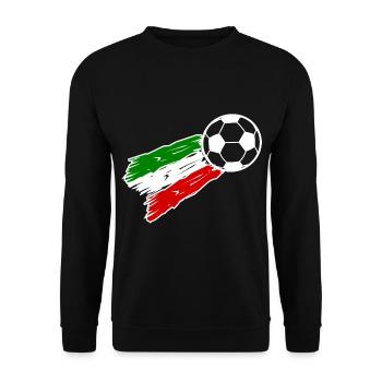 The fans from Italy - Unisex Sweatshirt - black - Front - Alina (178cm) & Michal (187cm)