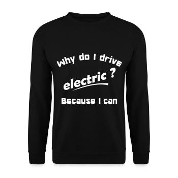electric - Unisex Sweatshirt - black - Front - Alina (178cm) & Michal (187cm)