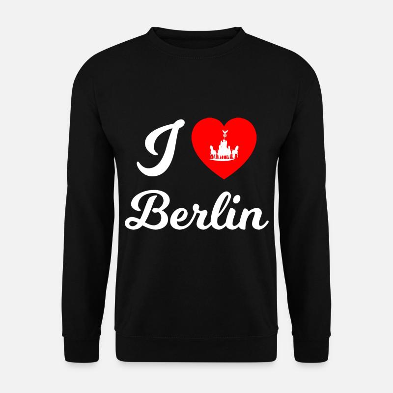 Le cœur de Berlin - Sweat-shirt Unisexe - noir
