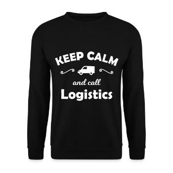 Die Transport Leute - Unisex Pullover - Schwarz - Vorne - Alina (178cm) & Michal (187cm)