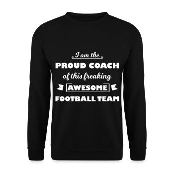 Les footballeurs - Sweat-shirt Unisexe - noir - Devant - Alina (178cm) & Michal (187cm)