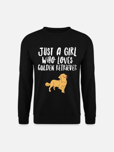 Golden Retriever Fille - Sweat-shirt Unisexe - noir
